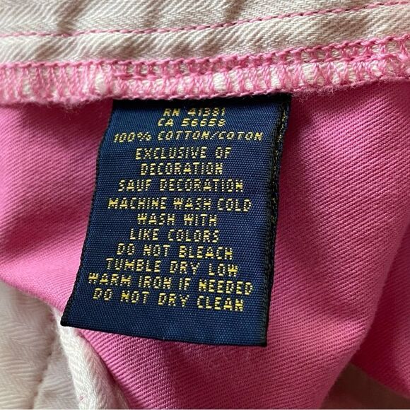 Polo Ralph Lauren Pink Chino Style Ankle Pants Size 8 - Picture 5 of 12